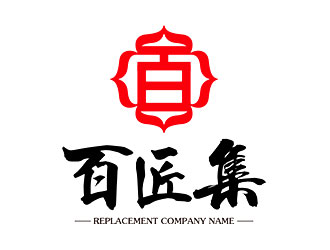 鐘炬的百匠集logo設(shè)計(jì)