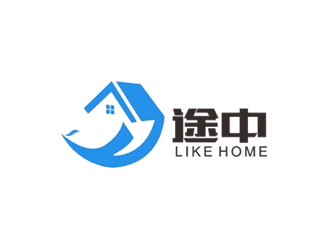 郭慶忠的途中 like home民宿品牌logo設(shè)計logo設(shè)計