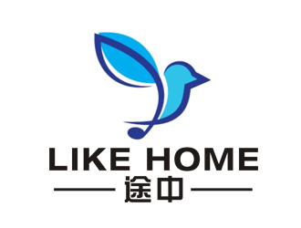 李正東的途中 like home民宿品牌logo設(shè)計logo設(shè)計