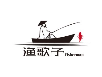 孫金澤的漁歌子 Fisherman釣魚漁具商標logo設計