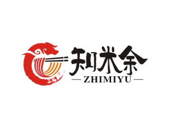 曾翼的知米余牛肉粉餐廳標志logo設計