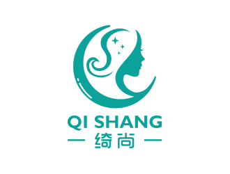 黃安悅的綺尚 英文Qi Shang 化妝品品牌logologo設計