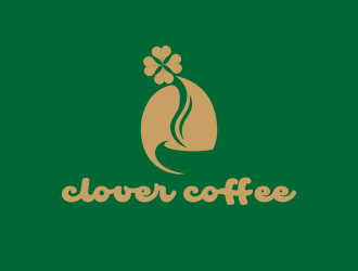 孫金澤的clover coffeelogo設(shè)計