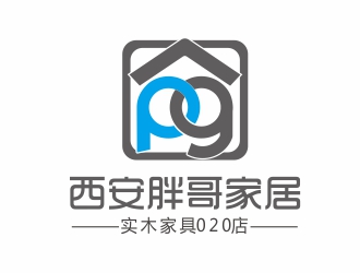 胡紅志的西安胖哥家居logo設(shè)計