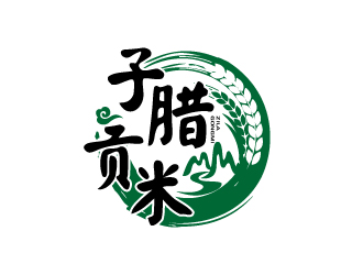 張俊的子臘貢米logo設(shè)計