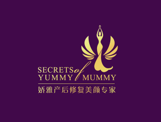 黃安悅的嬌雅產(chǎn)后修復美顏專家secrets of yummy mummylogo設計