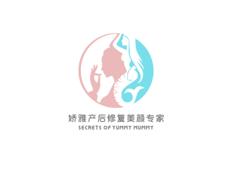 姜彥海的嬌雅產(chǎn)后修復美顏專家secrets of yummy mummylogo設計