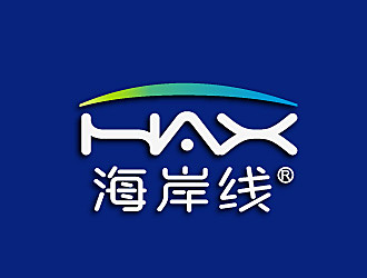 黎明鋒的海岸線logo設(shè)計