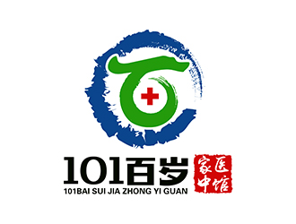 潘樂的101百歲家中醫(yī)館或國醫(yī)館logo設(shè)計