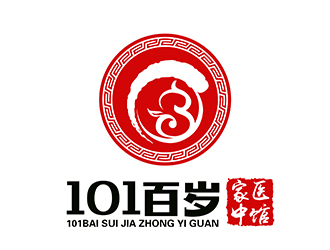 潘樂的101百歲家中醫(yī)館或國醫(yī)館logo設計