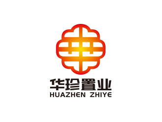 黃安悅的中國紅印章房地產標志logo設計