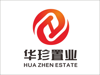 唐國強的中國紅印章房地產標志logo設計