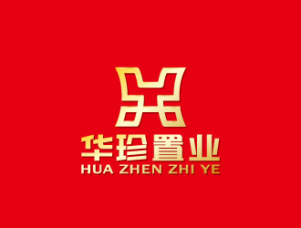 周金進的中國紅印章房地產標志logo設計