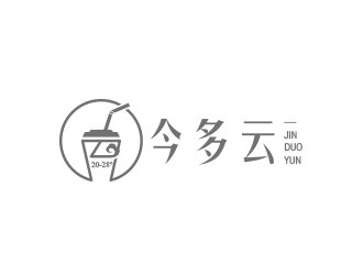 黃安悅的今多云奶茶商標設計logo設計