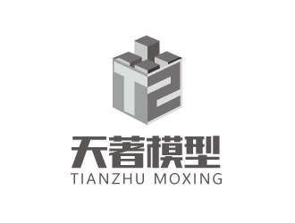 連杰的天著模型logo設計