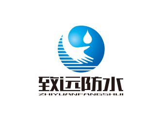 孫金澤的建筑防水工程單色logologo設(shè)計