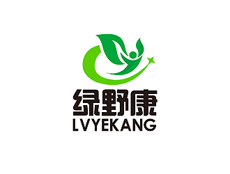 秦曉東的綠野康logo設(shè)計