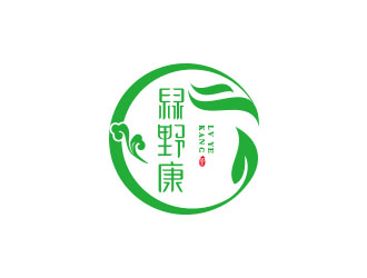 朱紅娟的綠野康logo設(shè)計(jì)