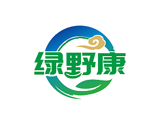 盛銘的綠野康logo設(shè)計