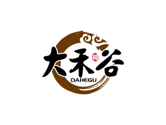 張俊的大禾谷中式快餐標(biāo)志設(shè)計logo設(shè)計