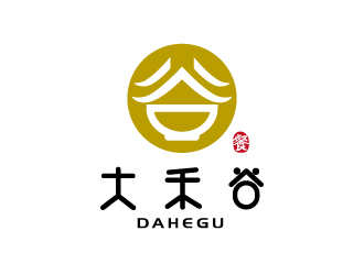 張俊的大禾谷中式快餐標志設(shè)計logo設(shè)計