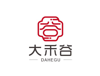 朱紅娟的大禾谷中式快餐標志設(shè)計logo設(shè)計