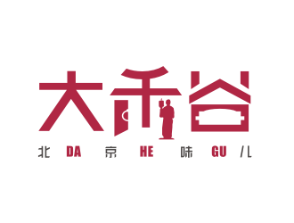 姜彥海的大禾谷中式快餐標志設(shè)計logo設(shè)計