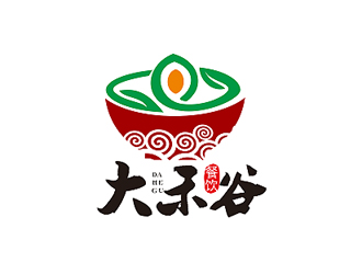 盛銘的大禾谷中式快餐標(biāo)志設(shè)計logo設(shè)計