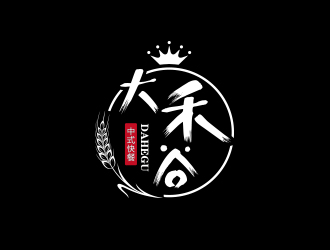 孫金澤的大禾谷中式快餐標(biāo)志設(shè)計(jì)logo設(shè)計(jì)