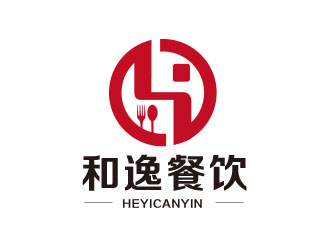 朱紅娟的和逸餐飲連鎖店logo設計