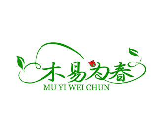 朱兵的“木易為春”鮮花店logo設(shè)計(jì)