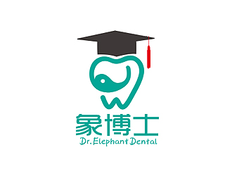 盛銘的象博士Dr. Elephant Dentallogo設計