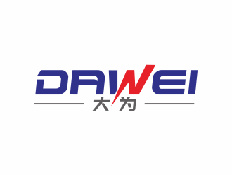 湯儒娟的DaWei字母LOGO設(shè)計(jì)，酷炫簡潔，有力量感l(wèi)ogo設(shè)計(jì)