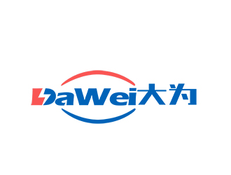 朱兵的DaWei字母LOGO設(shè)計(jì)，酷炫簡潔，有力量感l(wèi)ogo設(shè)計(jì)