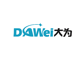 秦曉東的DaWei字母LOGO設(shè)計(jì)，酷炫簡潔，有力量感l(wèi)ogo設(shè)計(jì)