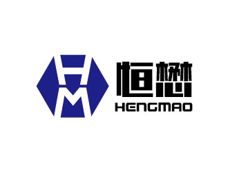 李賀的HM/恒懋工程機械logo設(shè)計