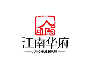 秦曉東的江南華府房地產(chǎn)開發(fā)logo設(shè)計(jì)