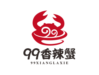 勇炎的99香辣蟹logo設計