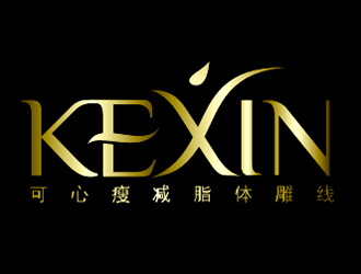 李杰的可心瘦減脂體雕線瘦身logologo設(shè)計