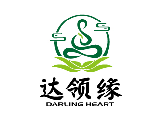 張俊的達(dá)領(lǐng)緣（英文：Darling Heart）茶葉商標(biāo)設(shè)計(jì)logo設(shè)計(jì)