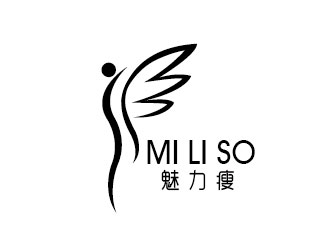 李賀的魅力瘦   MI LI SOlogo設(shè)計(jì)