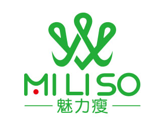 向正軍的魅力瘦   MI LI SOlogo設計