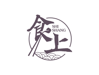 曾翼的食上logo設(shè)計