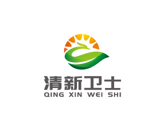 周金進的清新衛(wèi)士logo設計