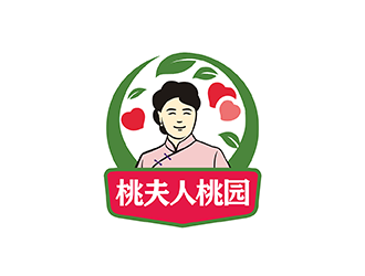 梁俊的桃夫人桃園logo設(shè)計