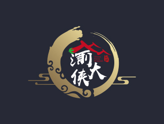 黃安悅的渝大俠火鍋店標(biāo)志設(shè)計(jì)logo設(shè)計(jì)