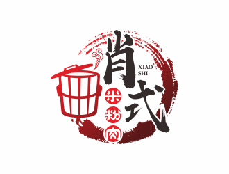 何嘉健的肖式米粉肉logo設(shè)計