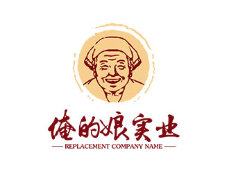 鐘炬的俺的娘logo設計