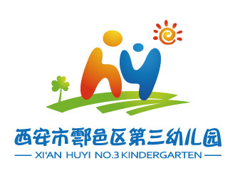 張曉明的西安市鄠邑區(qū)第三幼兒園logo設(shè)計