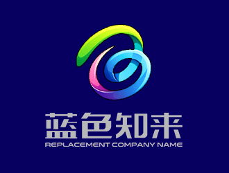 鐘炬的上海藍色知來科技有限公司logo設計